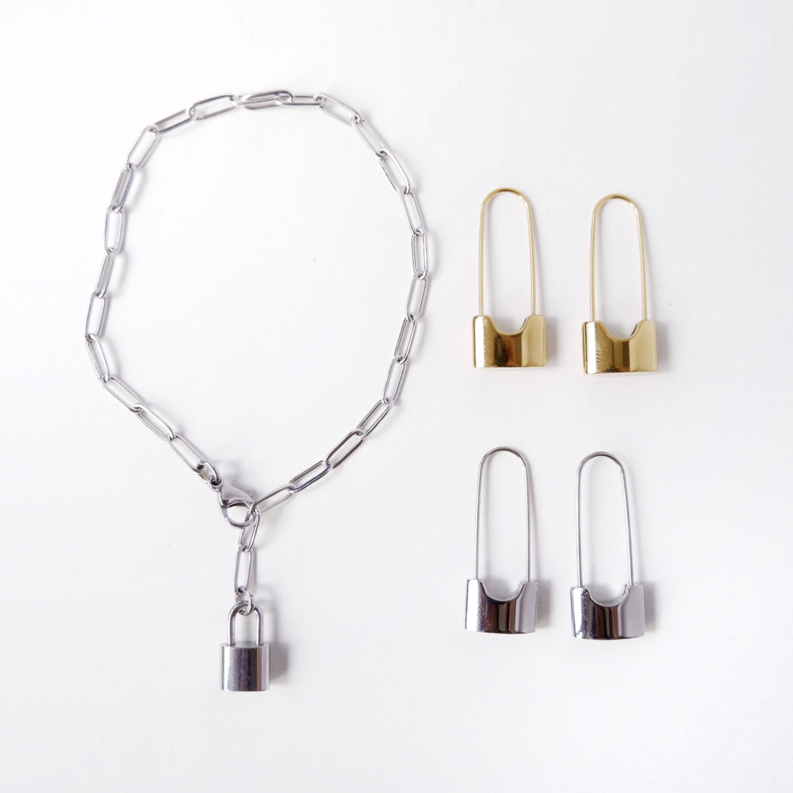 不鏽鋼|Lock And Key Chain Bracelet