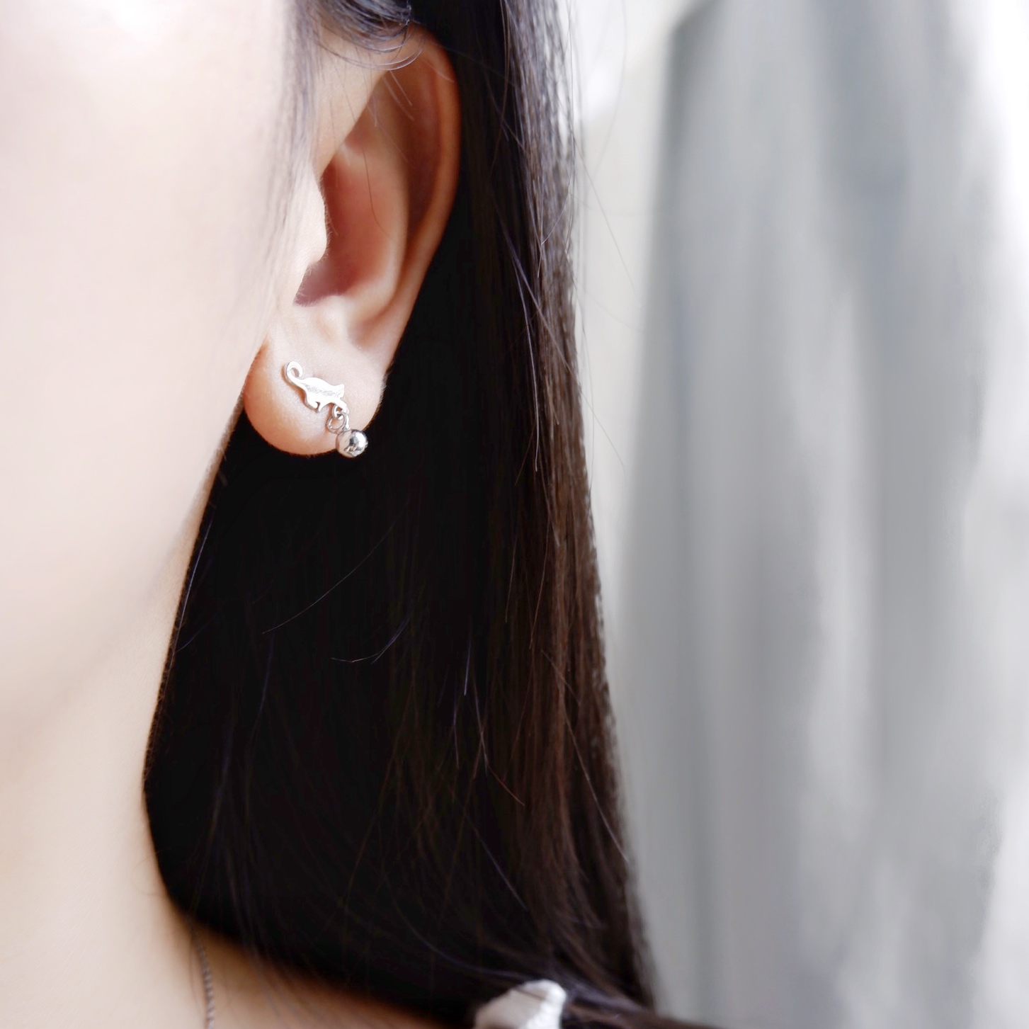 Preorder-Mini Naught Cat earring|迷你頑皮小貓耳環