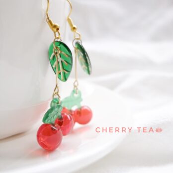 Cherry Tea Earring