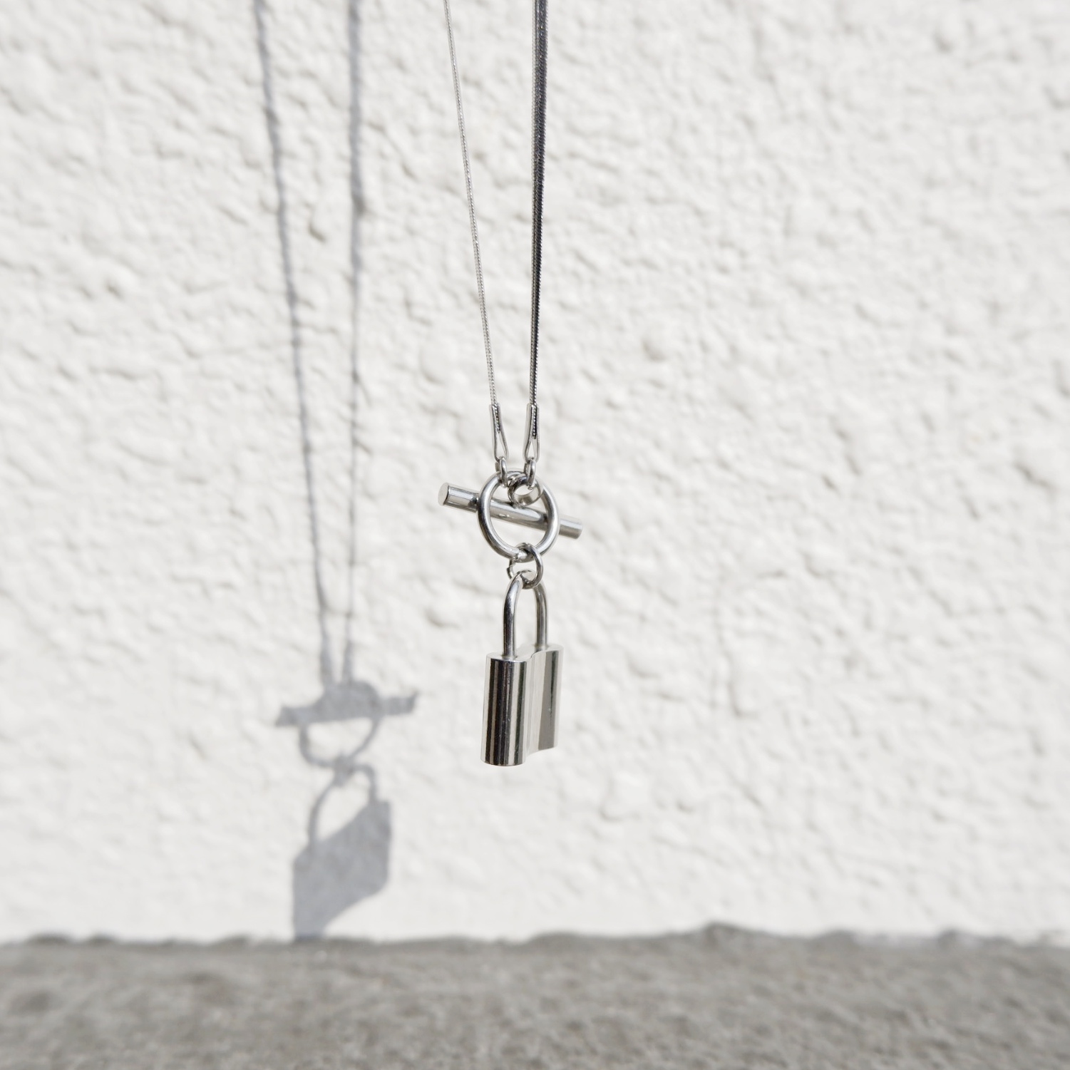 不鏽鋼|Lock And Key Chain OT Necklace