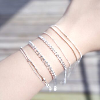 S925-Double Mini Ball Anklet